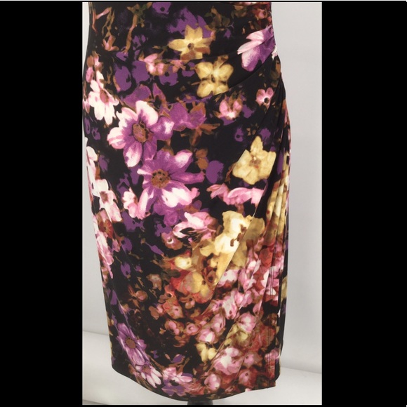 Ralph Lauren floral faux wrap, empire waist s/6 - Picture 5 of 11